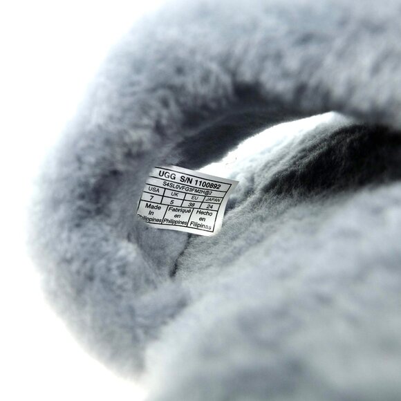 UGG~Cozette Slipper~GRAY SHEARLING SLIDE SANDAL WOMEN'S SHOES~NEAR NEW~Size 7 - Picture 7 of 8